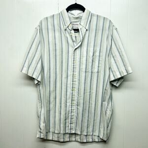 Windridge Men's Vintage Striped Short Sleeve Shirt Size Medium Breathable